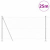 Paletto per recinzione Vidaxl argento 25 x 1,2 m (maglia 36 mm) in acciaio