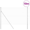 Vidaxl afrasteringspaal zilver 10 x 1,5 m (25 x 25 mm gaas) staal