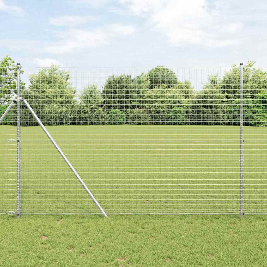 Poste para valla Vidaxl plateado 10 x 1,6 m (malla 25 x 25 mm) acero