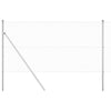 Poste para valla Vidaxl plateado 25 x 1,2 m (malla 25 x 25 mm) acero