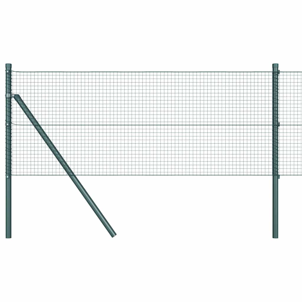 Poste para valla Vidaxl verde 10 x 0,6 m (malla 19 x 19 mm)