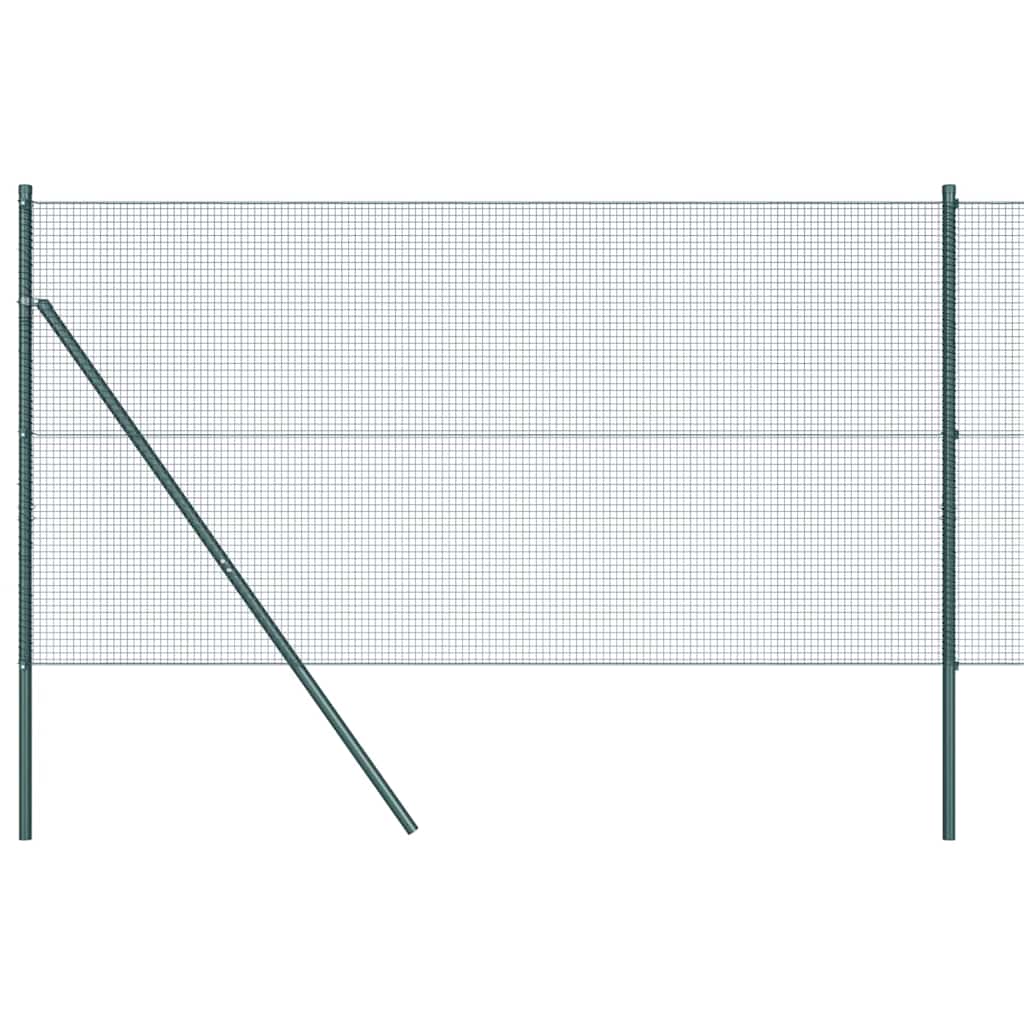 Poste para valla Vidaxl verde 10 x 1,4 m (malla 16 x 16 mm)