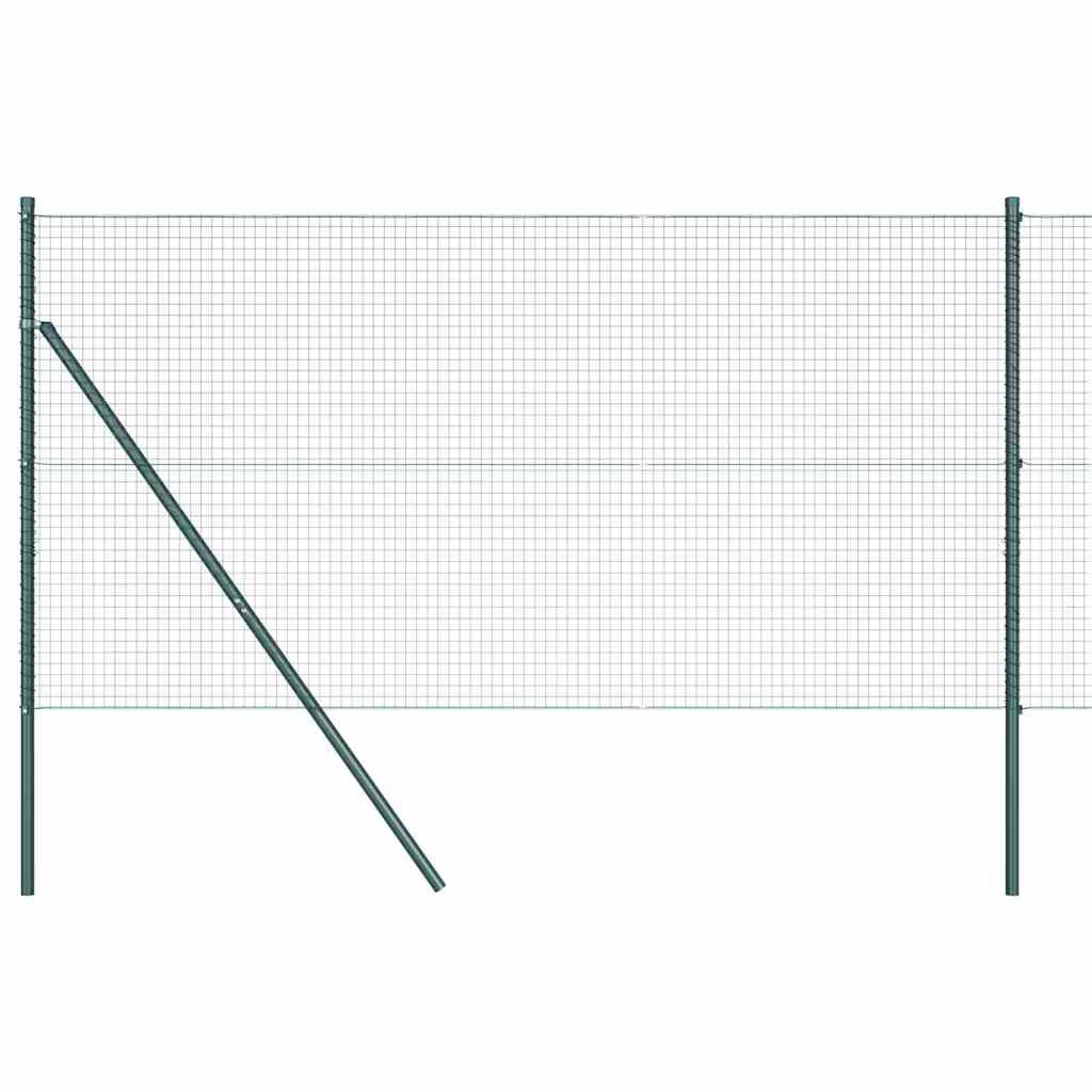 Poste para valla Vidaxl verde 10 x 1,4 m (malla 25 x 25 mm)
