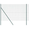 Vidaxl afrasteringspaal groen 10 x 1,5 m (12 x 12 mm gaas) staal