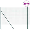 Vidaxl afrasteringspaal groen 10 x 1,5 m (16 x 16 mm gaas)