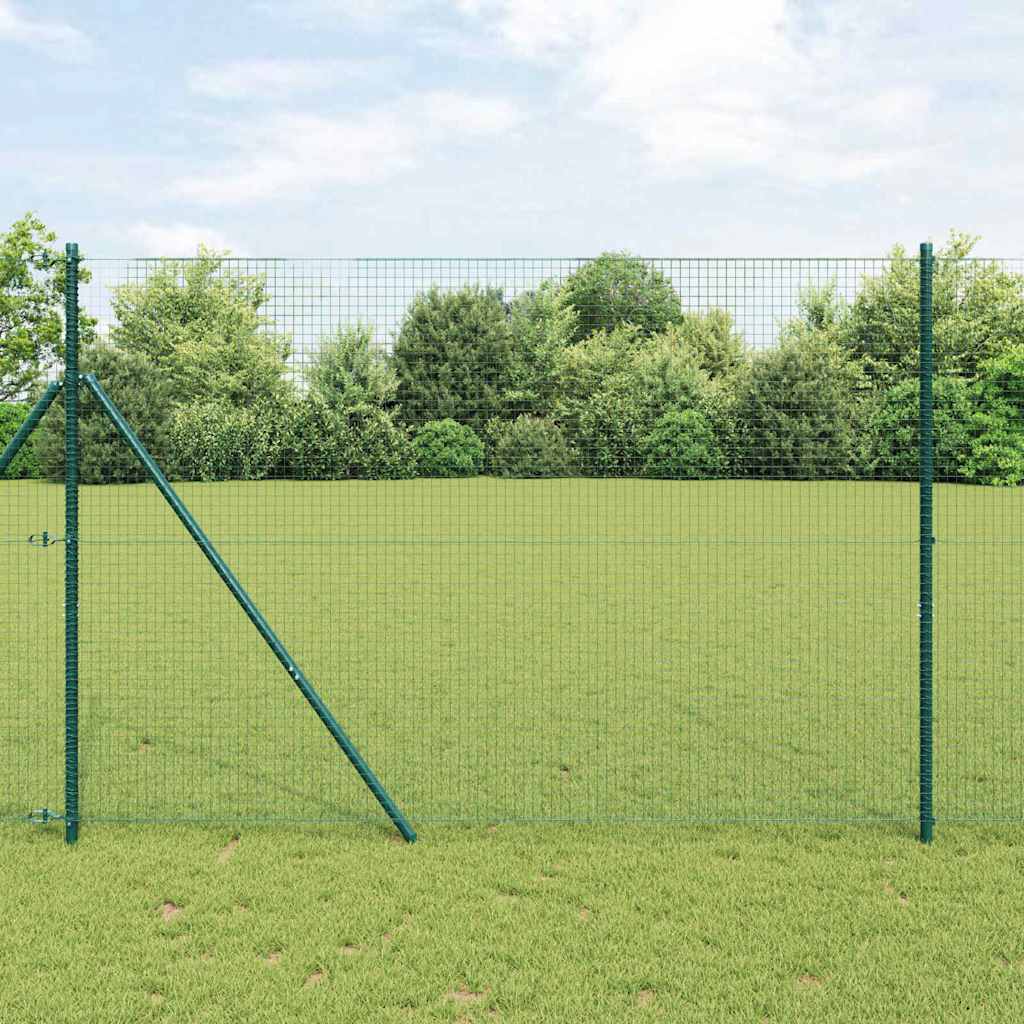 Poste para valla Vidaxl verde 10 x 1,6 m (malla 25 x 25 mm)