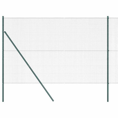 Vidaxl afrasteringspaal groen 10 x 1,6 m (25 x 25 mm gaas)