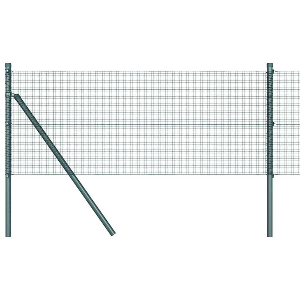Poste para valla Vidaxl verde 25 x 0,4 m (malla 12 x 12 mm)