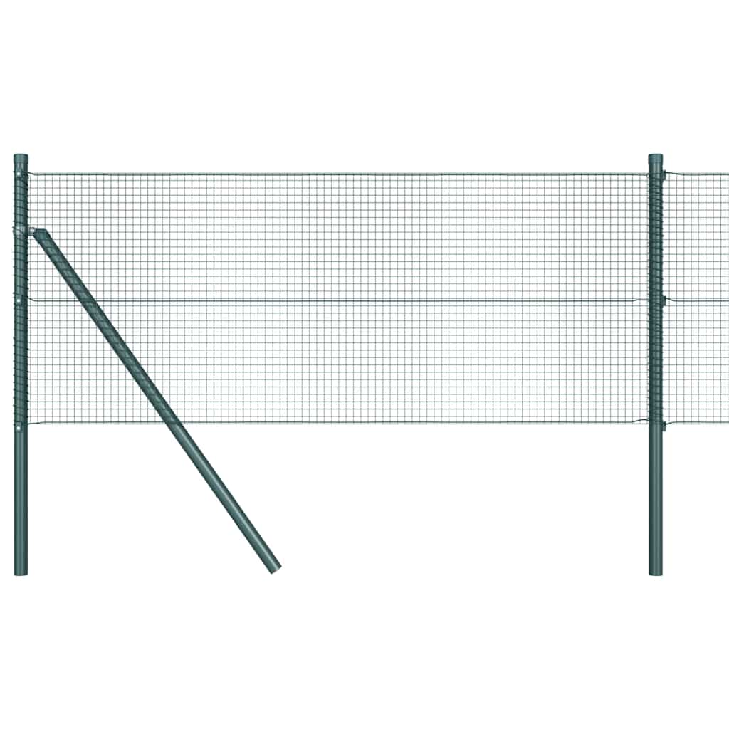 Poste para valla Vidaxl verde 25 x 0,5 m (malla 16 x 16 mm) acero