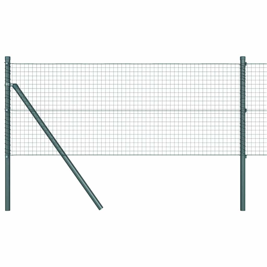 Poste para valla Vidaxl verde 25 x 0,8 m (malla 25 x 25 mm)