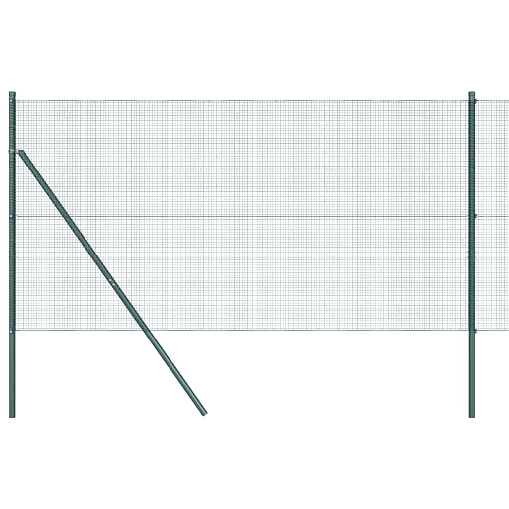 Poste para valla Vidaxl verde 25 x 1 m (malla 12 x 12 mm) acero