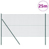 Poste para valla Vidaxl verde 25 x 1,2 m (malla 16 x 16 mm)