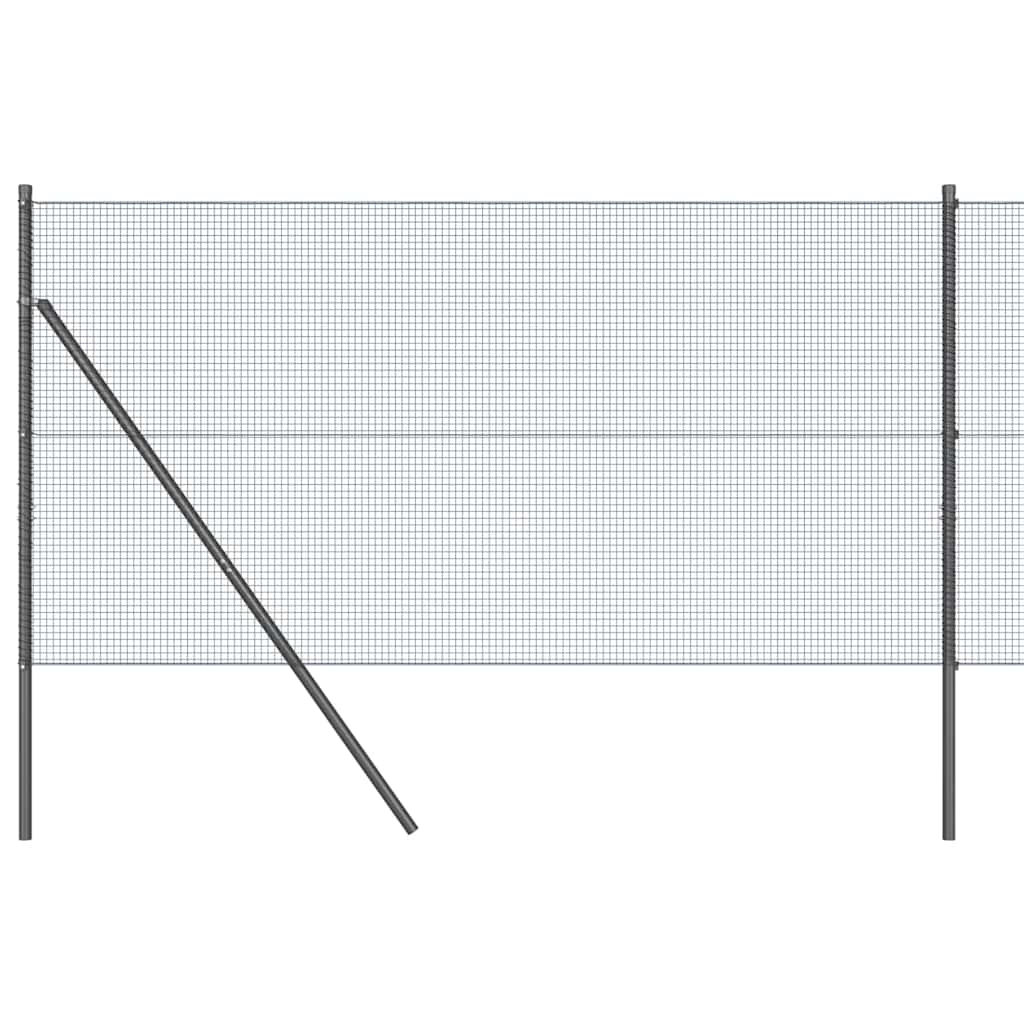 Poste para valla Vidaxl gris 10 x 1 m (malla 16 x 16 mm) acero