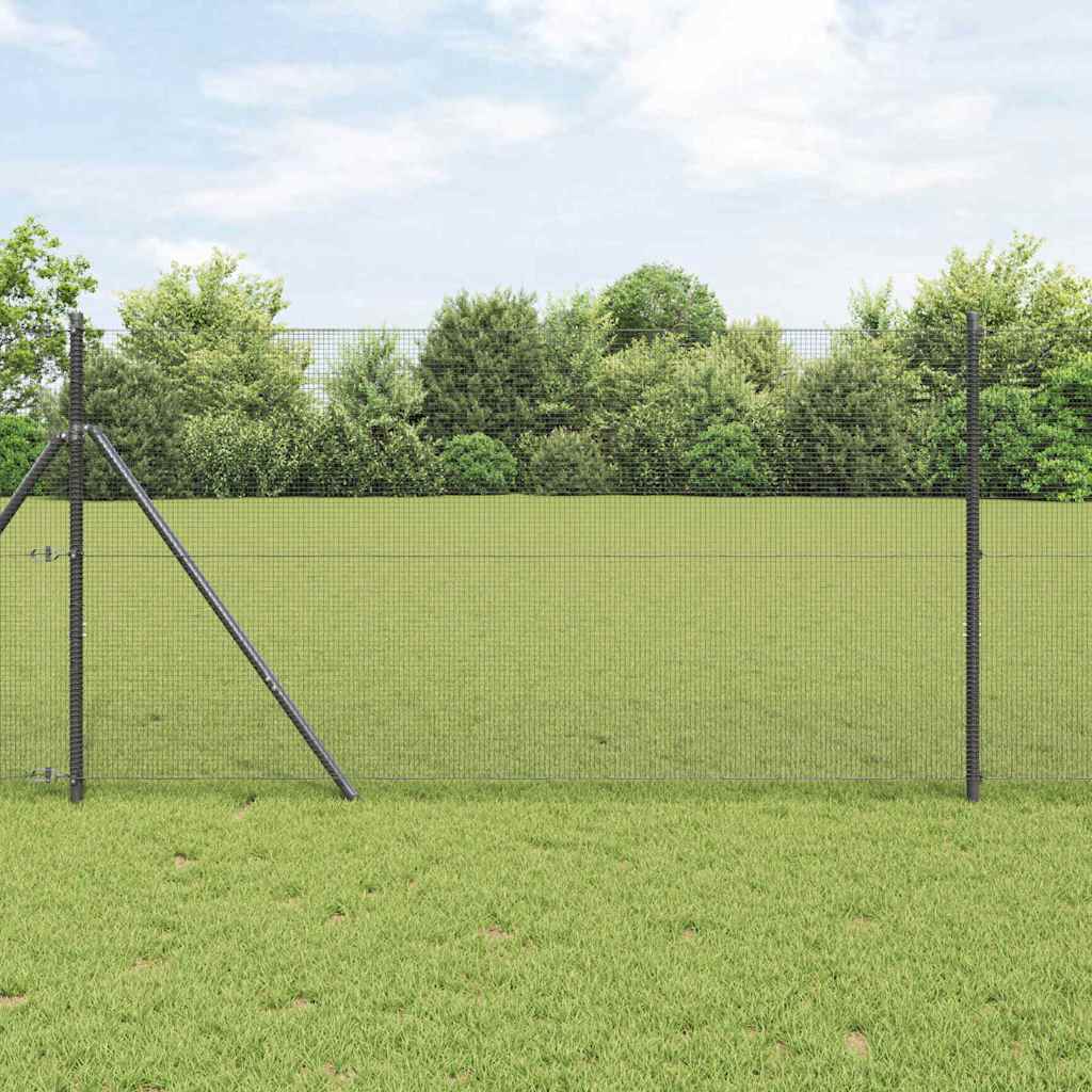 Poste para valla Vidaxl gris 10 x 1,4 m (malla 12 x 12 mm)