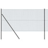 Vidaxl afrasteringspaal grijs 10 x 1,4 m (16 x 16 mm gaas)