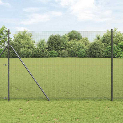 Poste para valla Vidaxl gris 10 x 1,6 m (malla 12 x 12 mm)