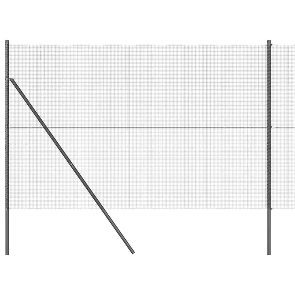Poste para valla Vidaxl gris 10 x 1,6 m (malla 12 x 12 mm)