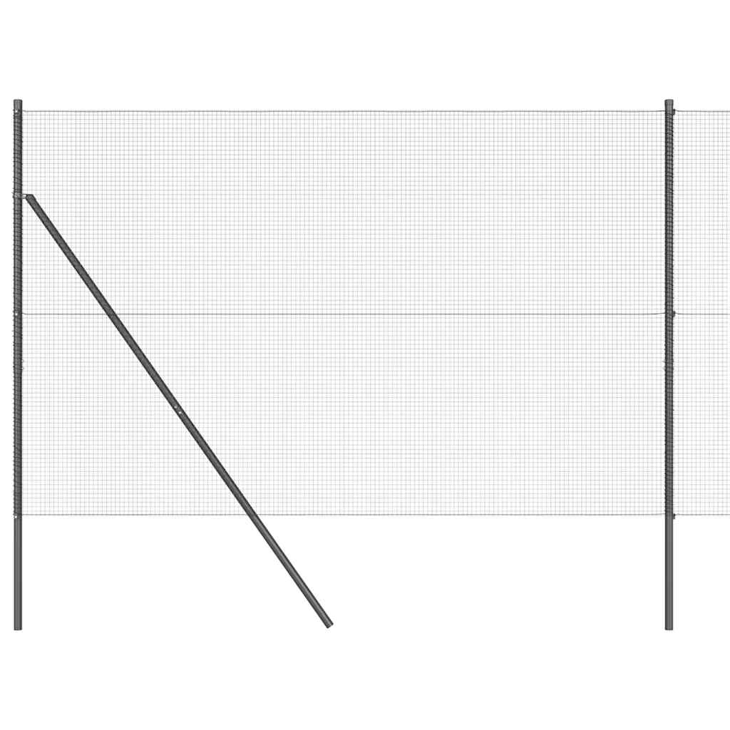 Poste para valla Vidaxl gris 10 x 1,6 m (malla 16 x 16 mm)