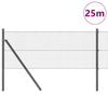 Paletto per recinzione Vidaxl grigio 25 x 0,4 m (maglia 16 x 16 mm)
