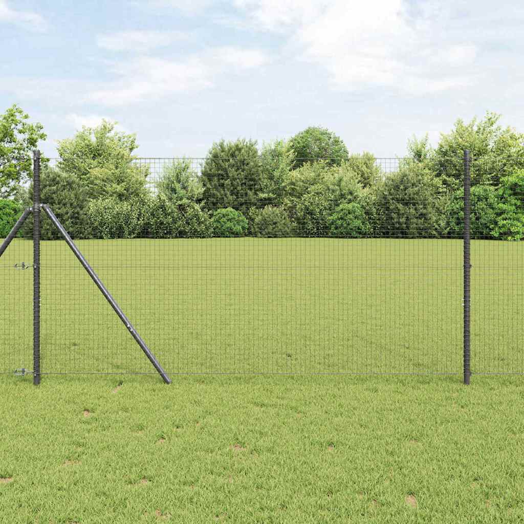 Poste para valla Vidaxl gris 25 x 1 m (malla 25 x 25 mm) acero