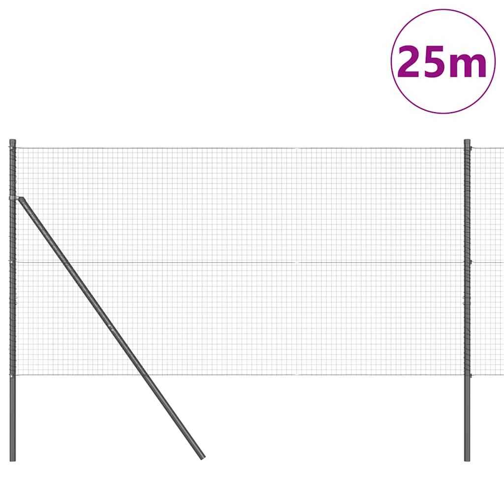 Poste para valla Vidaxl gris 25 x 1,2 m (malla 25 x 25 mm)