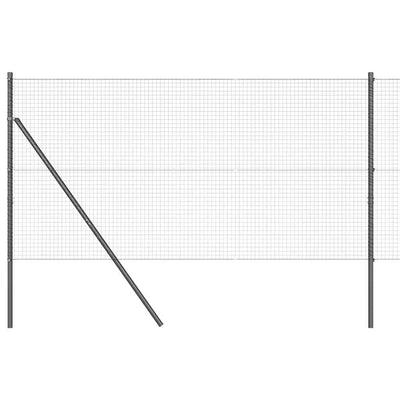 Vidaxl afrasteringspaal grijs 25 x 1,4 m (25 x 25 mm gaas)