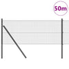 Vidaxl afrasteringspaal grijs 50 x 0,4 m (12 x 12 mm gaas)