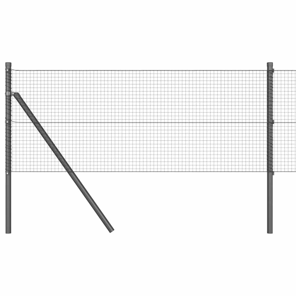 Poste para valla Vidaxl gris 50 x 0,4 m (malla 19 x 19 mm)