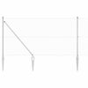 Poste para valla Vidaxl plateado 10 x 1,2 m (malla 25 x 25 mm) acero