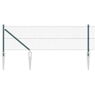 Vidaxl afrasteringspaal groen 10 x 0,4 m (19 x 19 mm gaas)