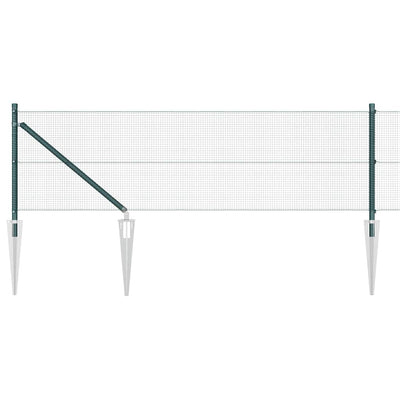 Vidaxl afrasteringspaal groen 10 x 0,5 m (12 x 12 mm mesh) staal