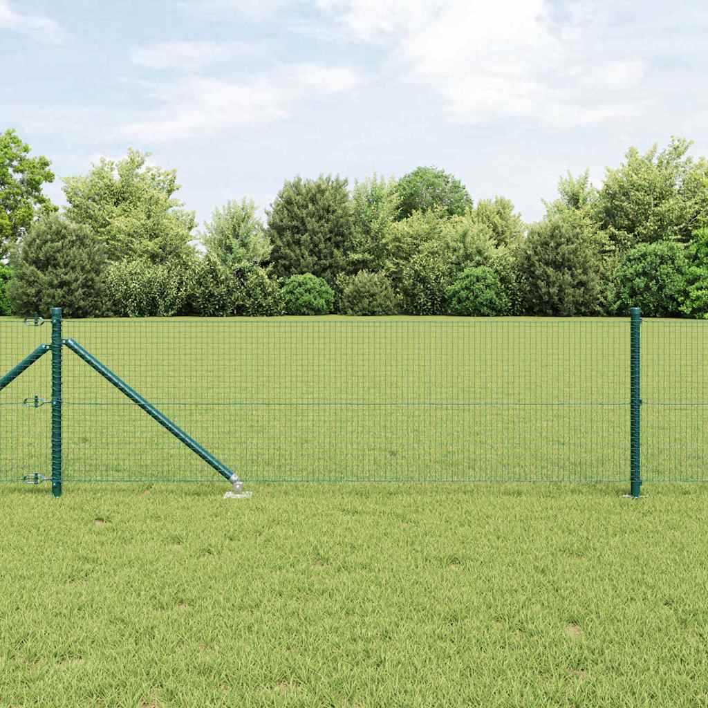 Poste para valla Vidaxl verde 10 x 0,5 m (malla 19 x 19 mm) acero