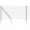 Vidaxl afrasteringspaal groen 10 x 1 m (16 x 16 mm gaas) staal
