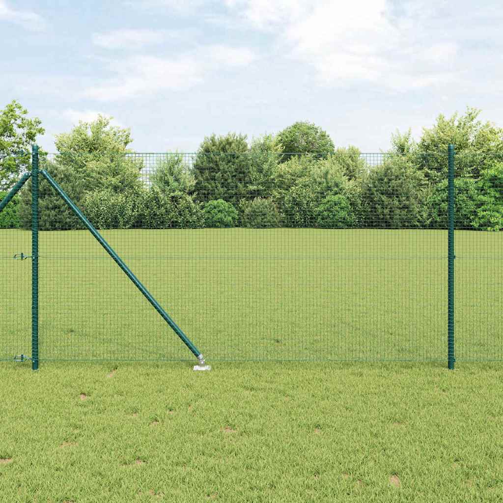 Poste para valla Vidaxl verde 10 x 1 m (malla 19 x 19 mm) acero