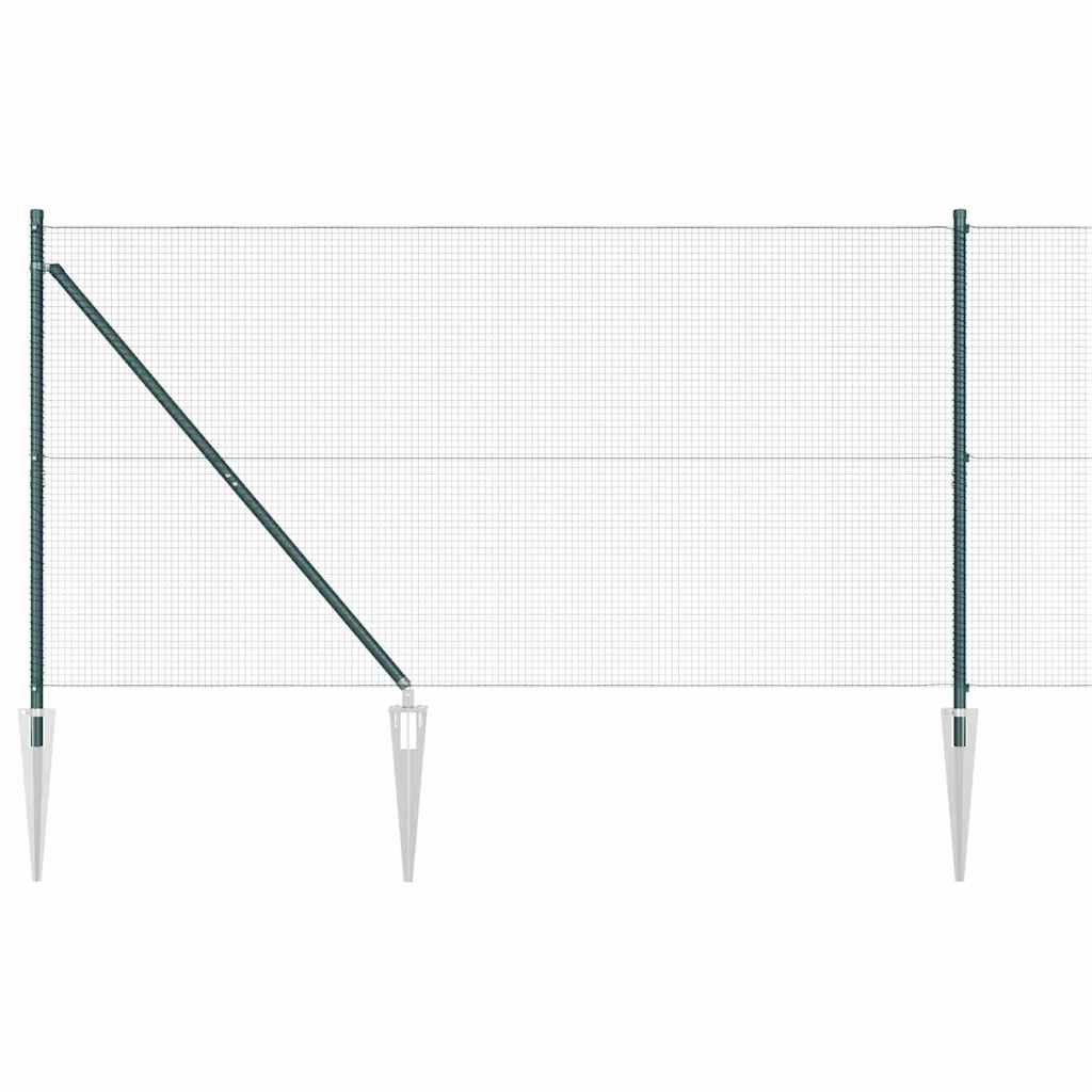 Poste para valla Vidaxl verde 10 x 1,2 m (malla 16 x 16 mm)