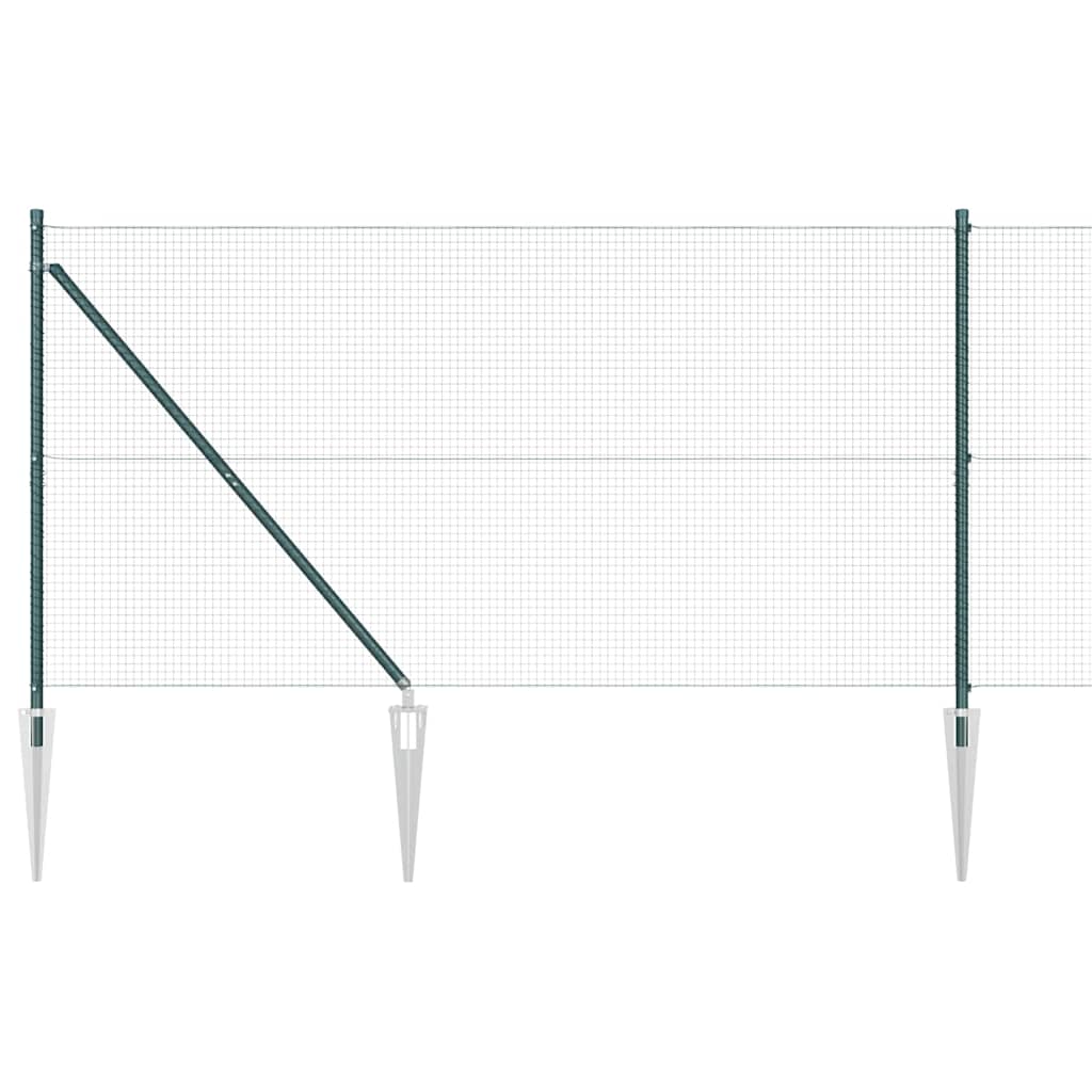 Poste para valla Vidaxl verde 10 x 1,2 m (malla 19 x 19 mm)