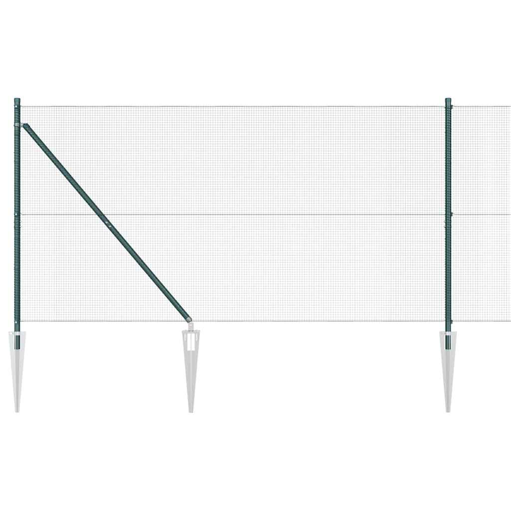 Poste para valla Vidaxl verde 10 x 1,4 m (malla 12 x 12 mm)
