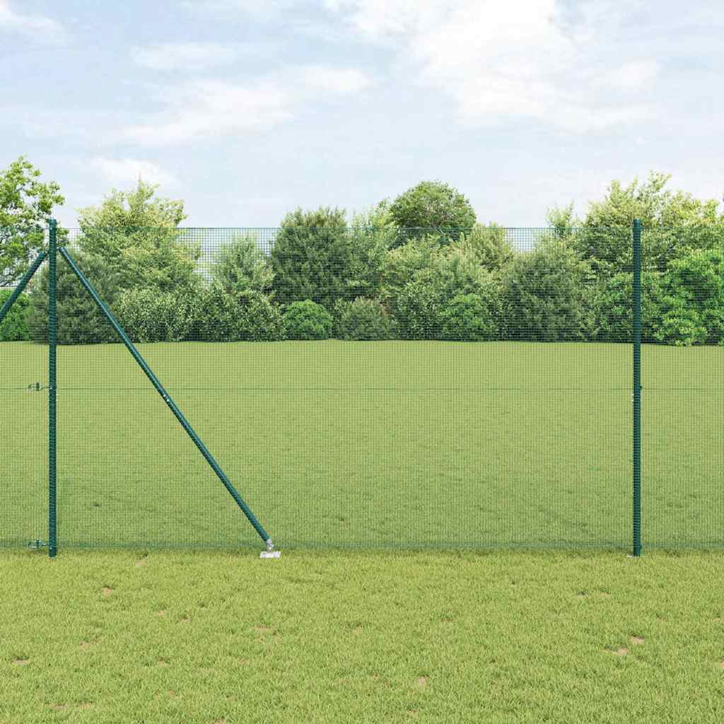 Poste para valla Vidaxl verde 10 x 1,6 m (malla 12 x 12 mm)