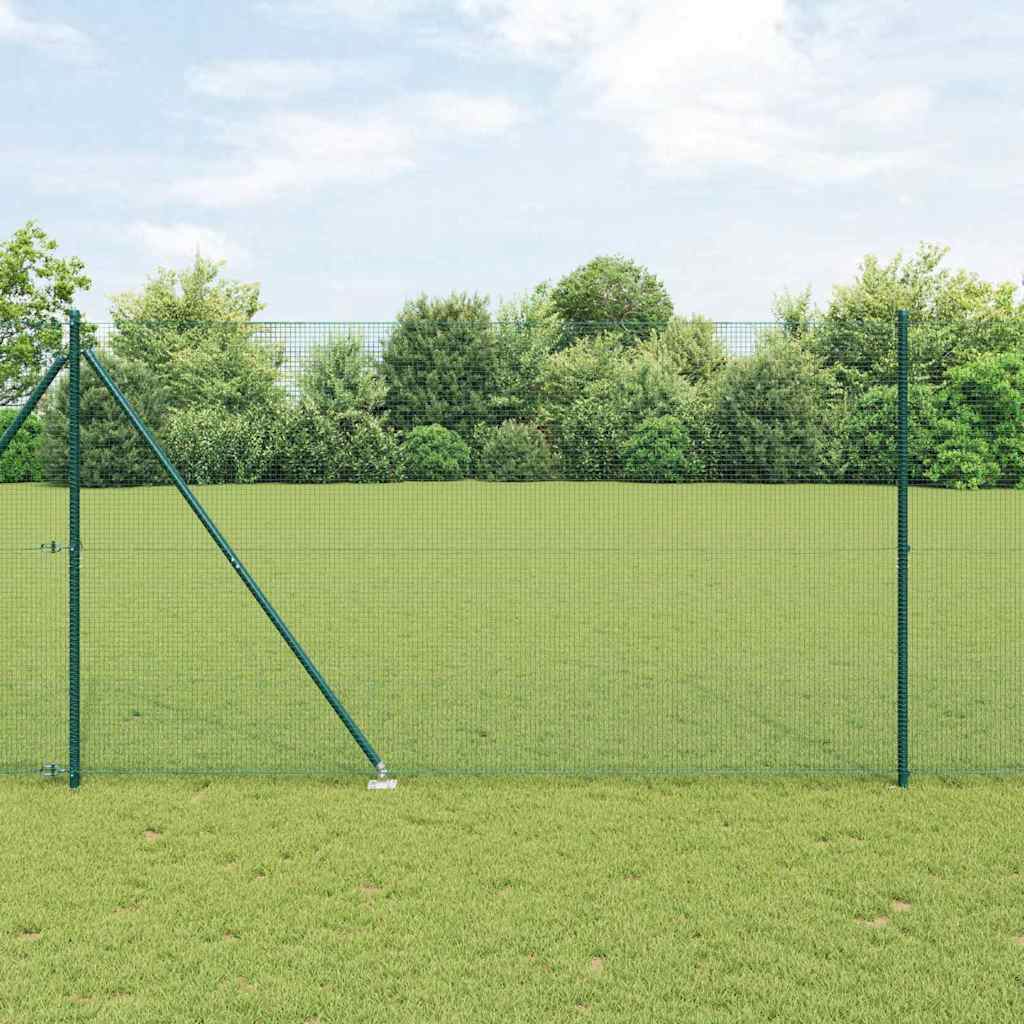 Poste para valla Vidaxl verde 10 x 1,6 m (malla 16 x 16 mm)
