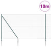 Vidaxl afrasteringspaal groen 10 x 1,6 m (25 x 25 mm gaas)