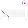 Poste para valla Vidaxl verde 25 x 0,6 m (malla 19 x 19 mm)