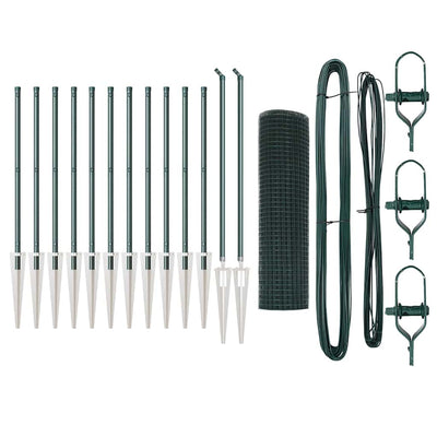 Vidaxl afrasteringspaal groen 25 x 0,8 m (12 x 12 mm gaas)