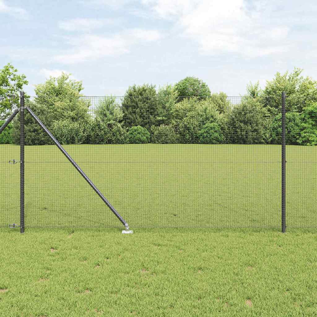 Poste para valla Vidaxl gris 10 x 1 m (malla 16 x 16 mm) acero