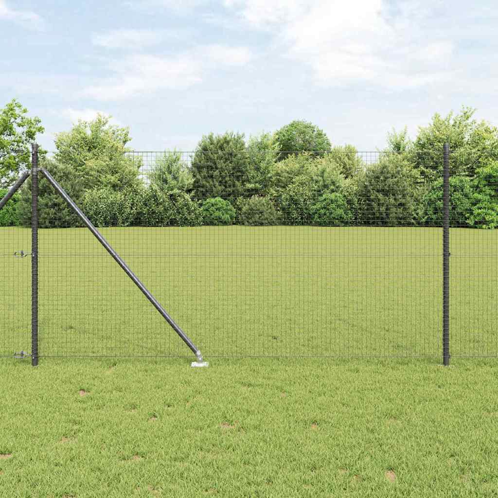 Poste para valla Vidaxl gris 10 x 1 m (malla 25 x 25 mm) acero