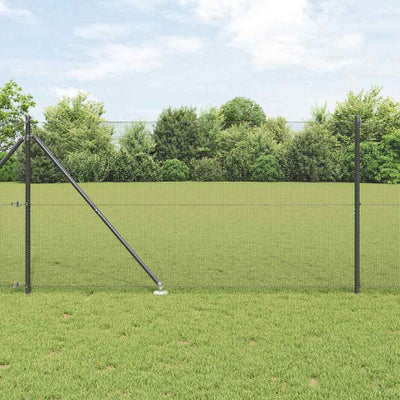 Vidaxl afrasteringspaal grijs 10 x 1,4 m (12 x 12 mm gaas)