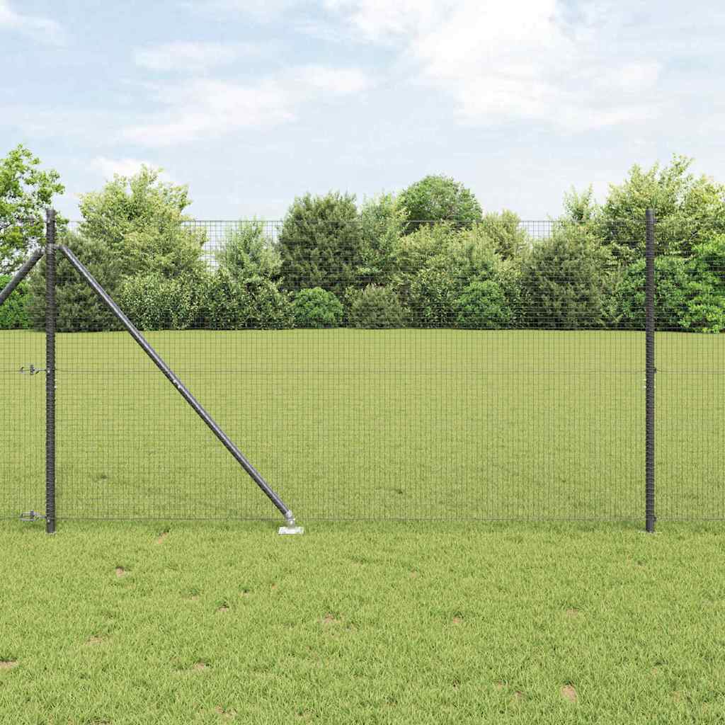 Paletto per recinzione Vidaxl grigio 10 x 1,4 m (maglia 19 x 19 mm)