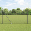 Vidaxl afrasteringspaal grijs 10 x 1,5 m (16 x 16 mm gaas)