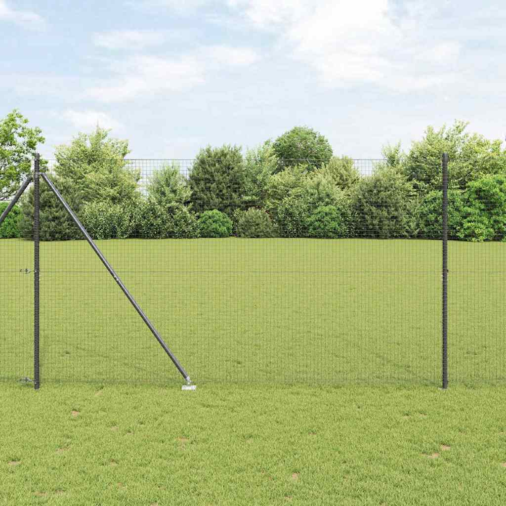 Poste para valla Vidaxl gris 10 x 1,5 m (malla 25 x 25 mm) acero