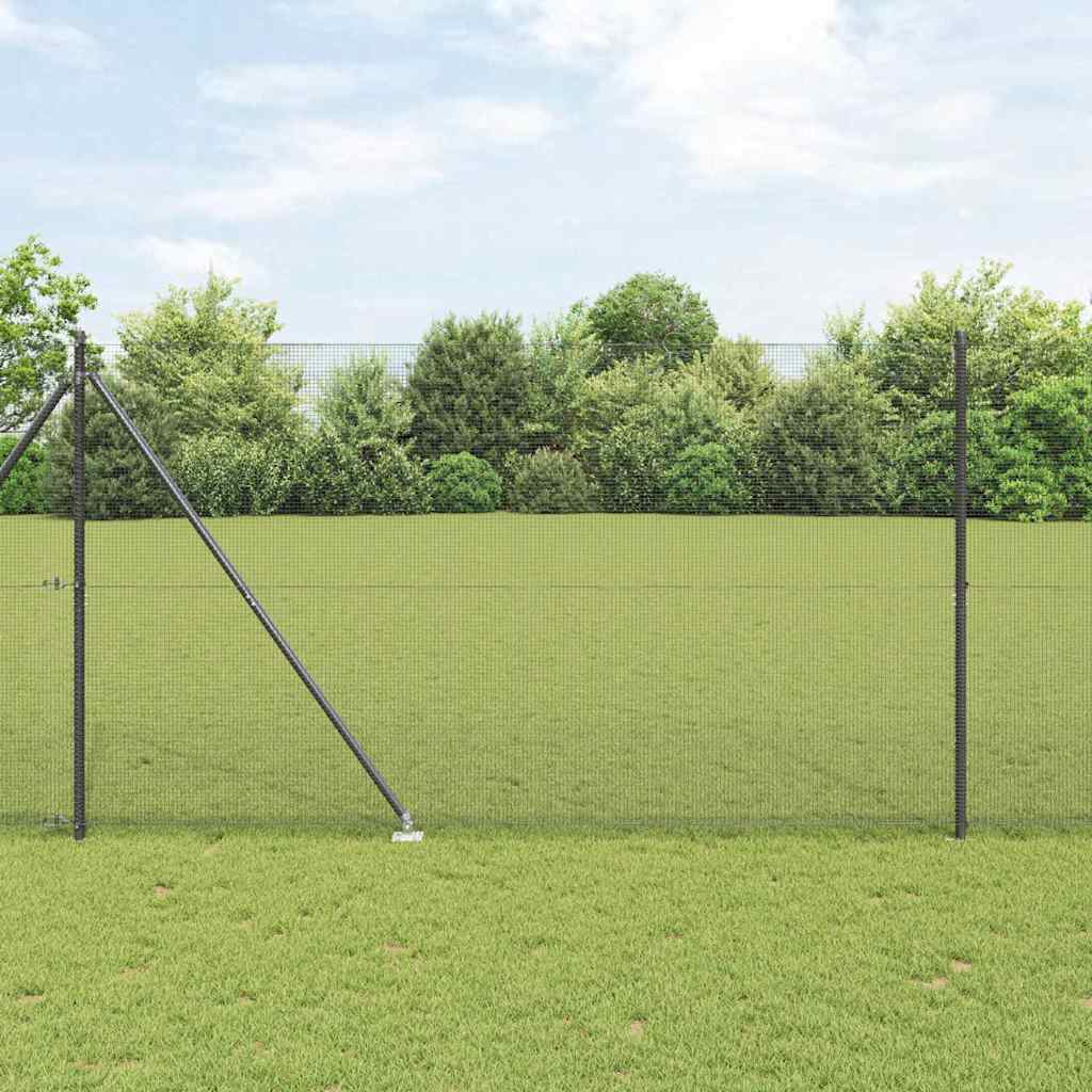 Poste para valla Vidaxl gris 10 x 1,6 m (malla 12 x 12 mm)