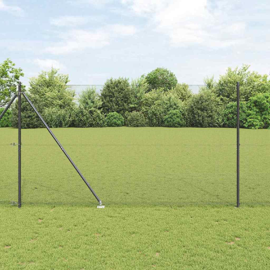 Palo per recinzione Vidaxl grigio 10 x 1,6 m (maglia 16 x 16 mm)